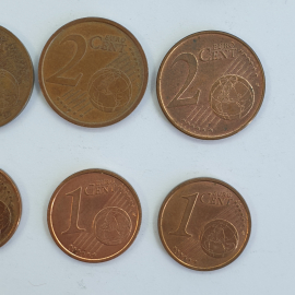 Монеты 1/2/5/20 центов, года 2000-2013, 28 штук. Картинка 7